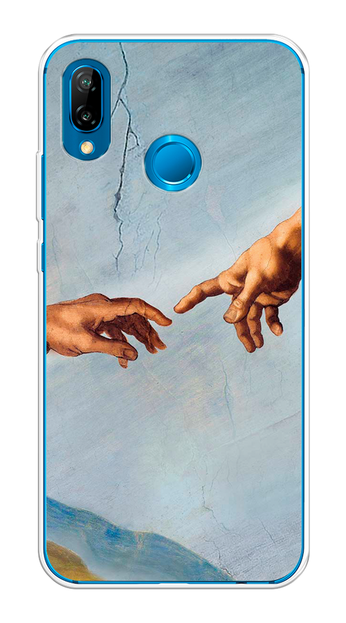 

Чехол Awog на Huawei P20 Lite "Сотворение Адама", Голубой;коричневый;серый, 64450-9