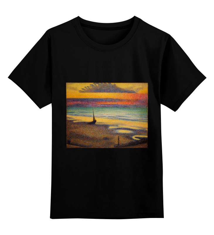 Детская футболка классическая унисекс Printio Пляж в хейсте (жорж леммен)