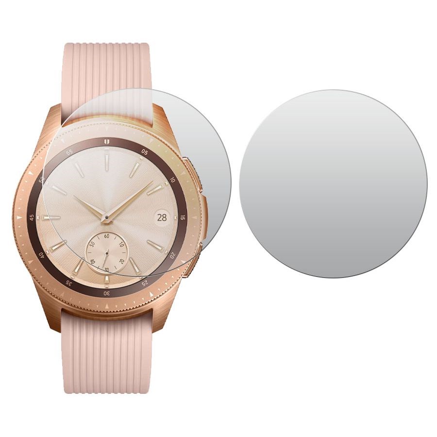 

Стекло защитное гибридное МАТОВОЕ Krutoff для Samsung Galaxy Watch (42mm) (2шт.)
