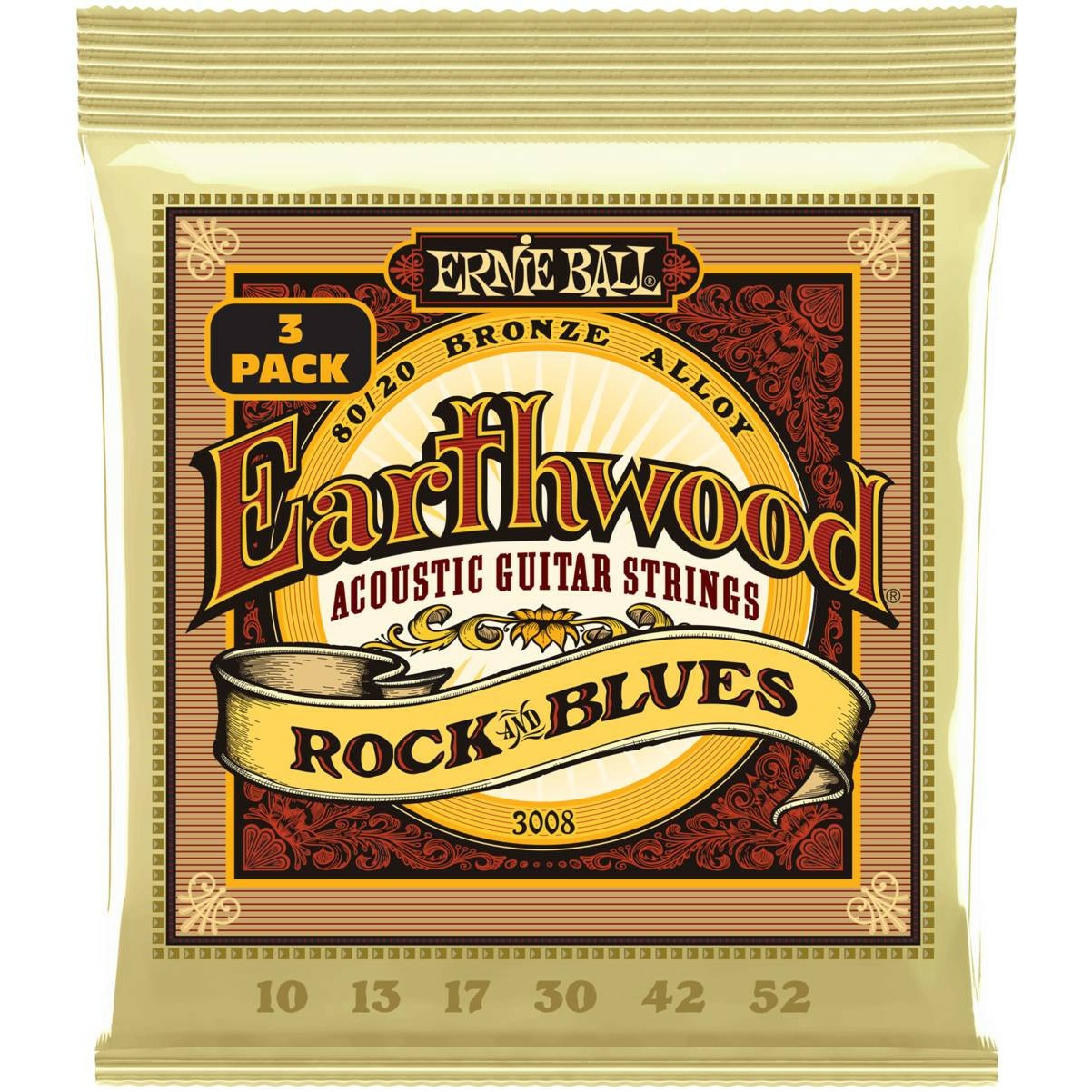 

Струны для акустической гитары Ernie Ball 3008, 3008