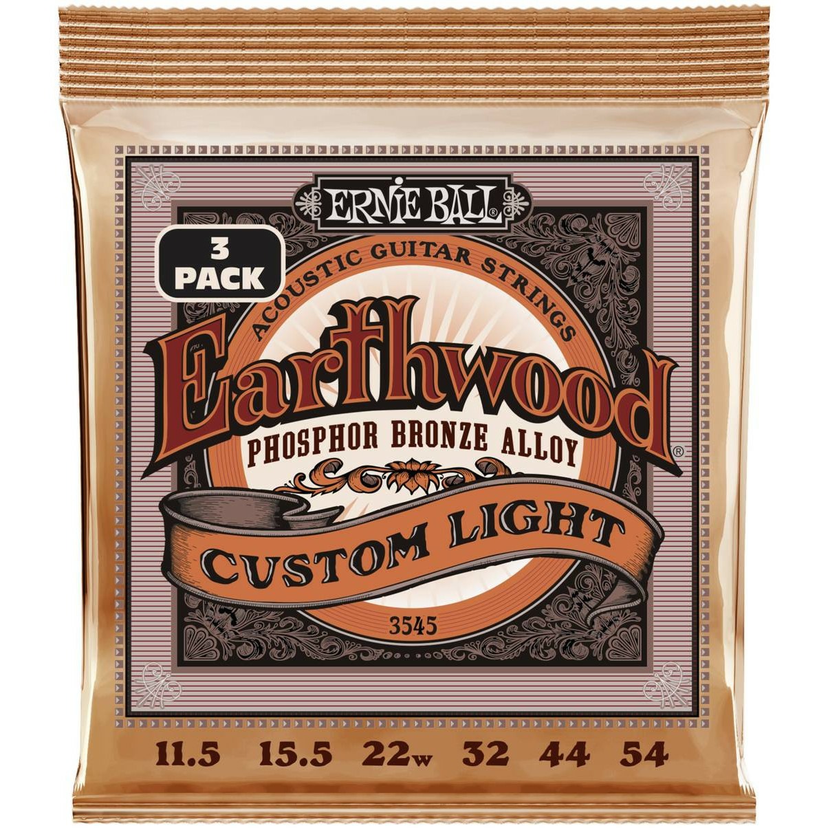 

Струны для акустической гитары Ernie Ball 3545, 3545