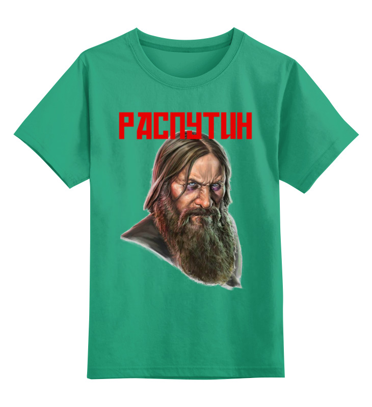 

Детская футболка Printio Распутин цв.зеленый р.164, 0000002853463