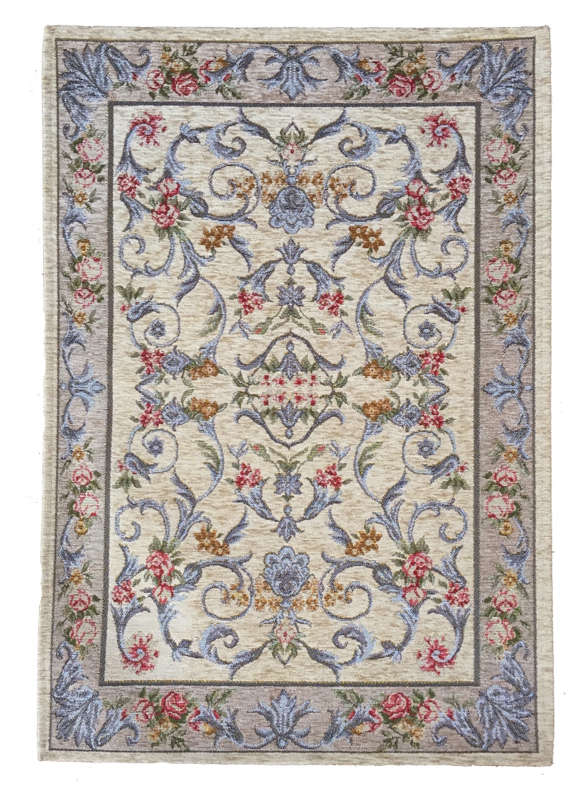 фото Ковер cleopatra арт 90x60 см голубой