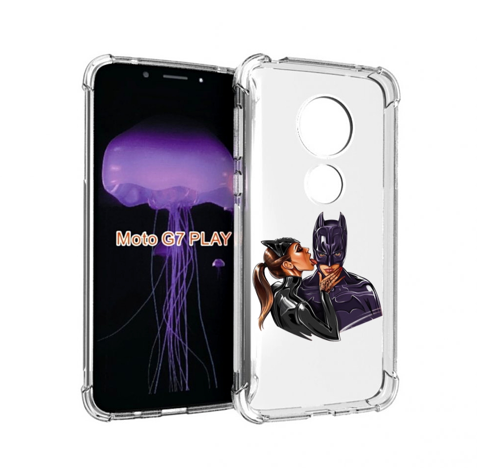 

Чехол MyPads Бэтман для Motorola Moto G7 Play, Прозрачный, Tocco