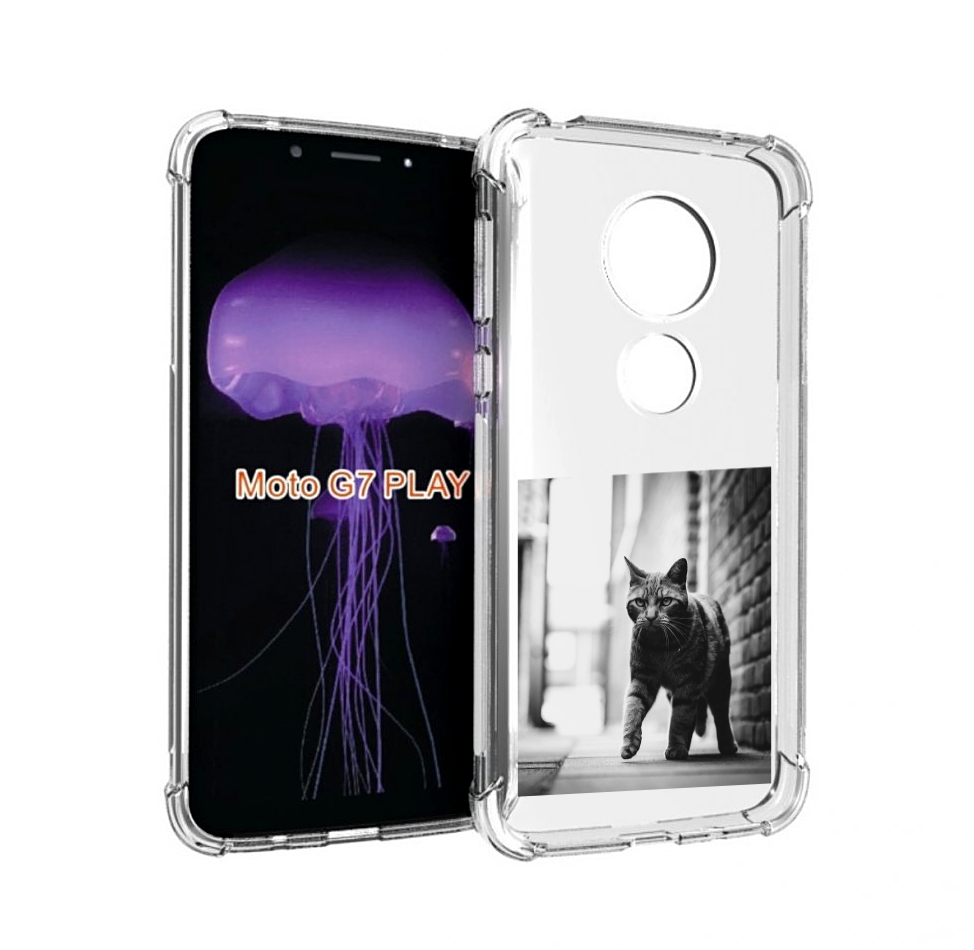 

Чехол MyPads Важный-кот для Motorola Moto G7 Play, Прозрачный, Tocco