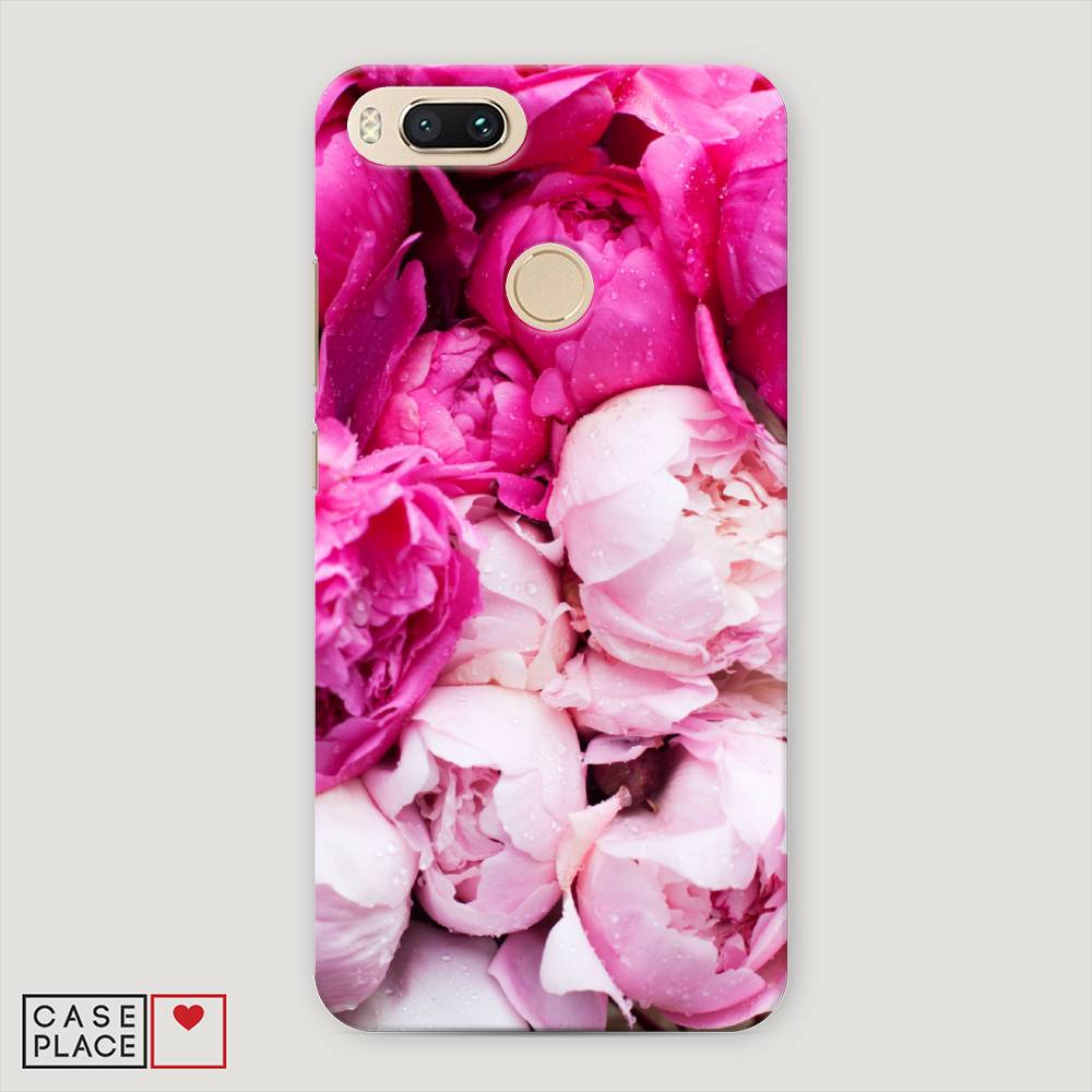 

Пластиковый чехол "Пионы розово-белые" на Xiaomi Mi A1