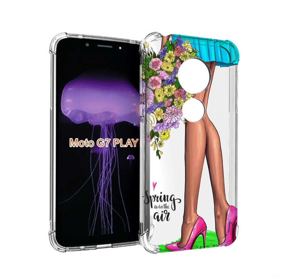 

Чехол MyPads Весна-в-воздухе женский для Motorola Moto G7 Play, Прозрачный, Tocco