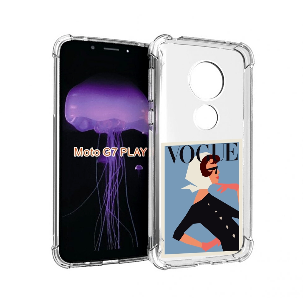 

Чехол MyPads Вогуе картинка для Motorola Moto G7 Play, Прозрачный, Tocco