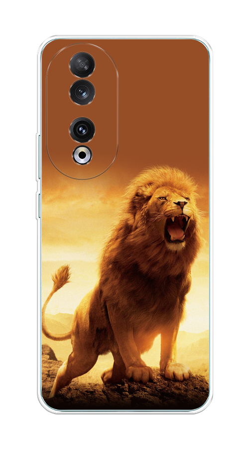

Чехол на Honor 90 "Львиный рык", Коричневый;желтый;оранжевый, 6121450-1