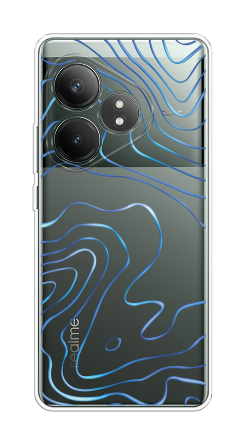 

Чехол на Realme GT Neo 6 SE "Blue lines", Прозрачный;синий, 2516850-1