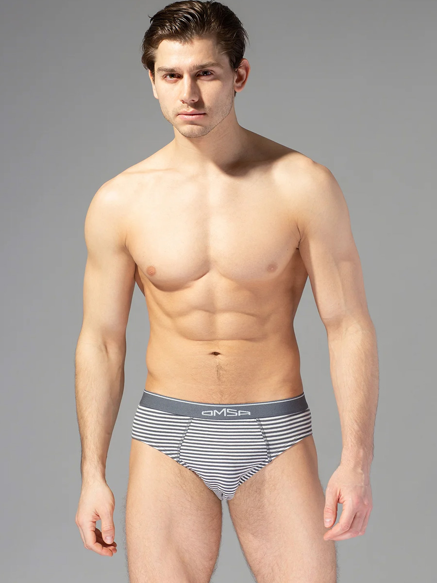 Трусы мужские Omsa for men OmS 1224 Mare слип размер M, grigio/sripes (Разноцветный)