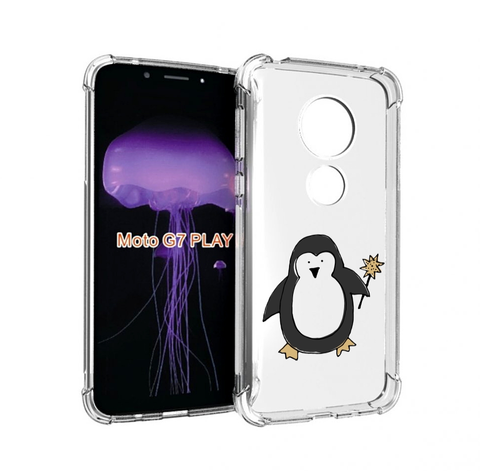 

Чехол MyPads Волшебный пингвин для Motorola Moto G7 Play, Прозрачный, Tocco
