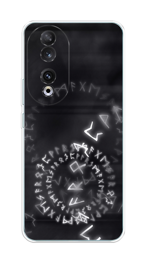 

Чехол на Honor 90 "Руны", Серый;черный, 6121450-1