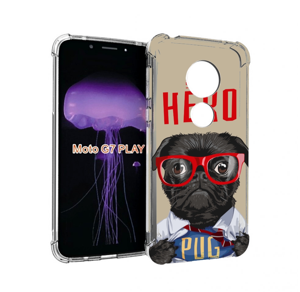 

Чехол MyPads Герой-PUG для Motorola Moto G7 Play, Прозрачный, Tocco