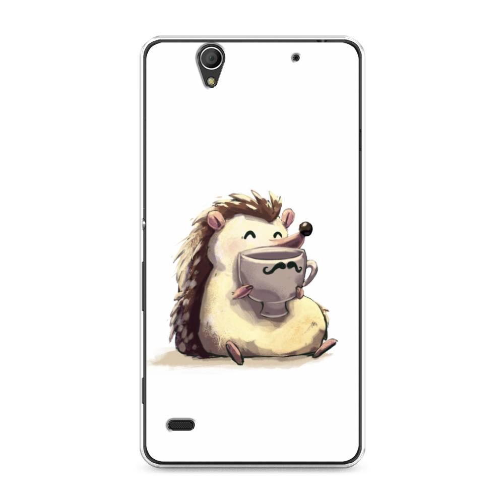 

Чехол Awog на Sony Xperia C4 "Еж кофеман", Разноцветный, 52650-10