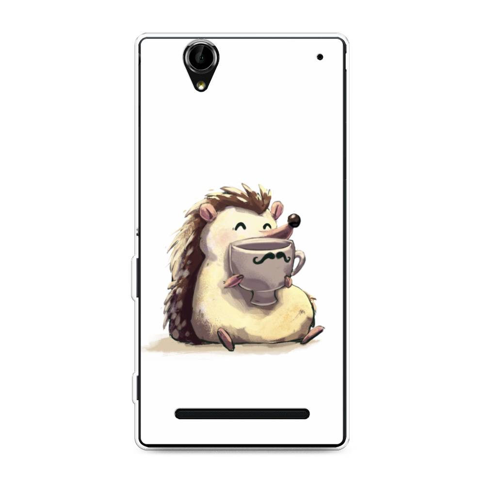 

Чехол Awog на Sony Xperia T2 Ultra "Еж кофеман", Разноцветный, 50950-10