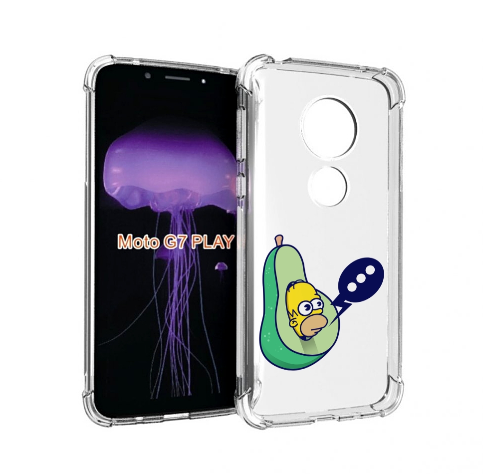 

Чехол MyPads Гомер-авокадо для Motorola Moto G7 Play, Прозрачный, Tocco