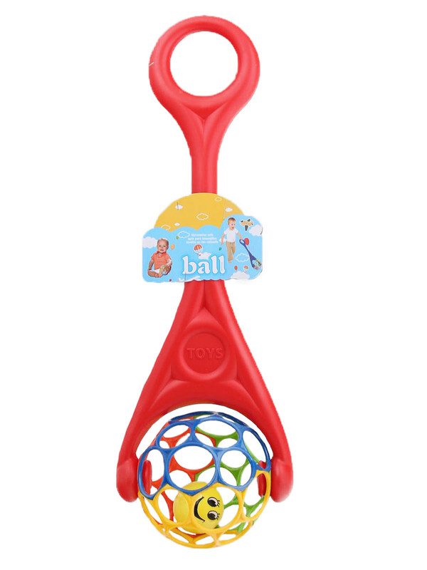 

Каталка-игрушка 1A Шар красный 3201/1R, Развивающая игрушка 1A Каталка "Шар", красная 61 см