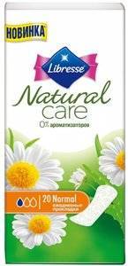 

Ежедневные прокладки Libresse Natural Care Normal, 20+5 шт.