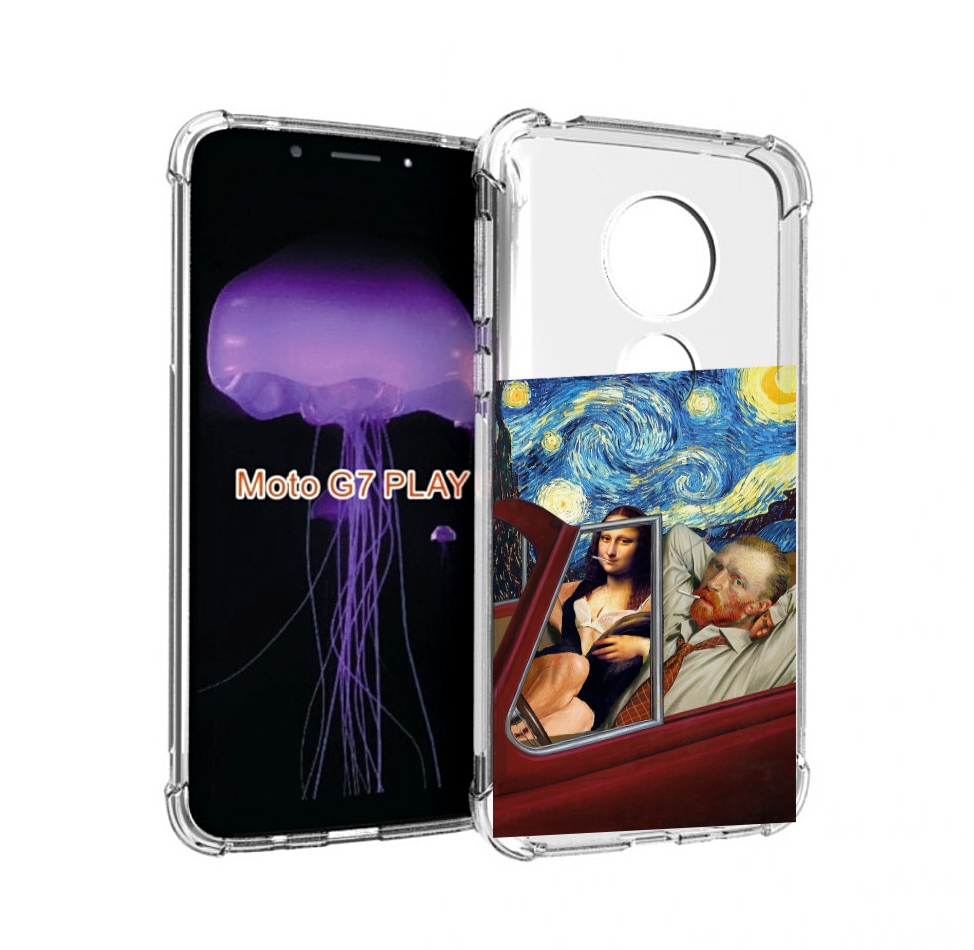 

Чехол MyPads Да-Винчи-в-одном для Motorola Moto G7 Play, Прозрачный, Tocco