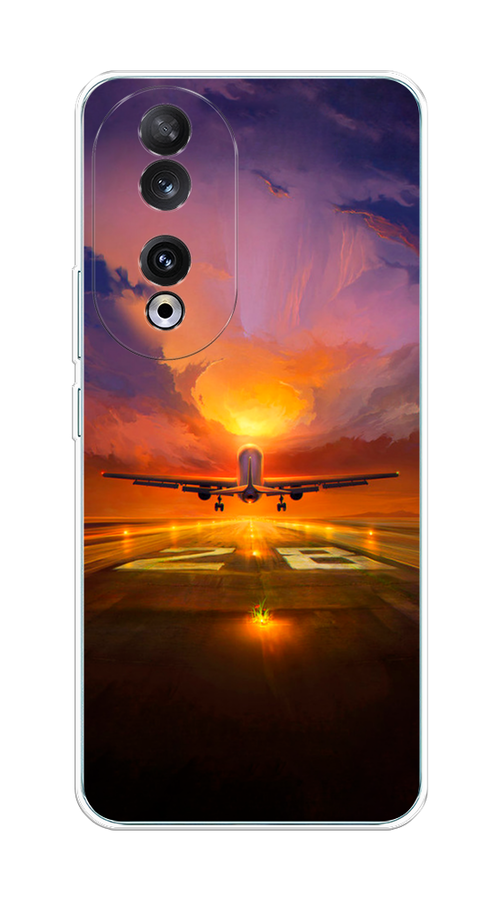 

Чехол на Honor 90 "Самолет на посадке", Оранжевый;синий, 6121450-1