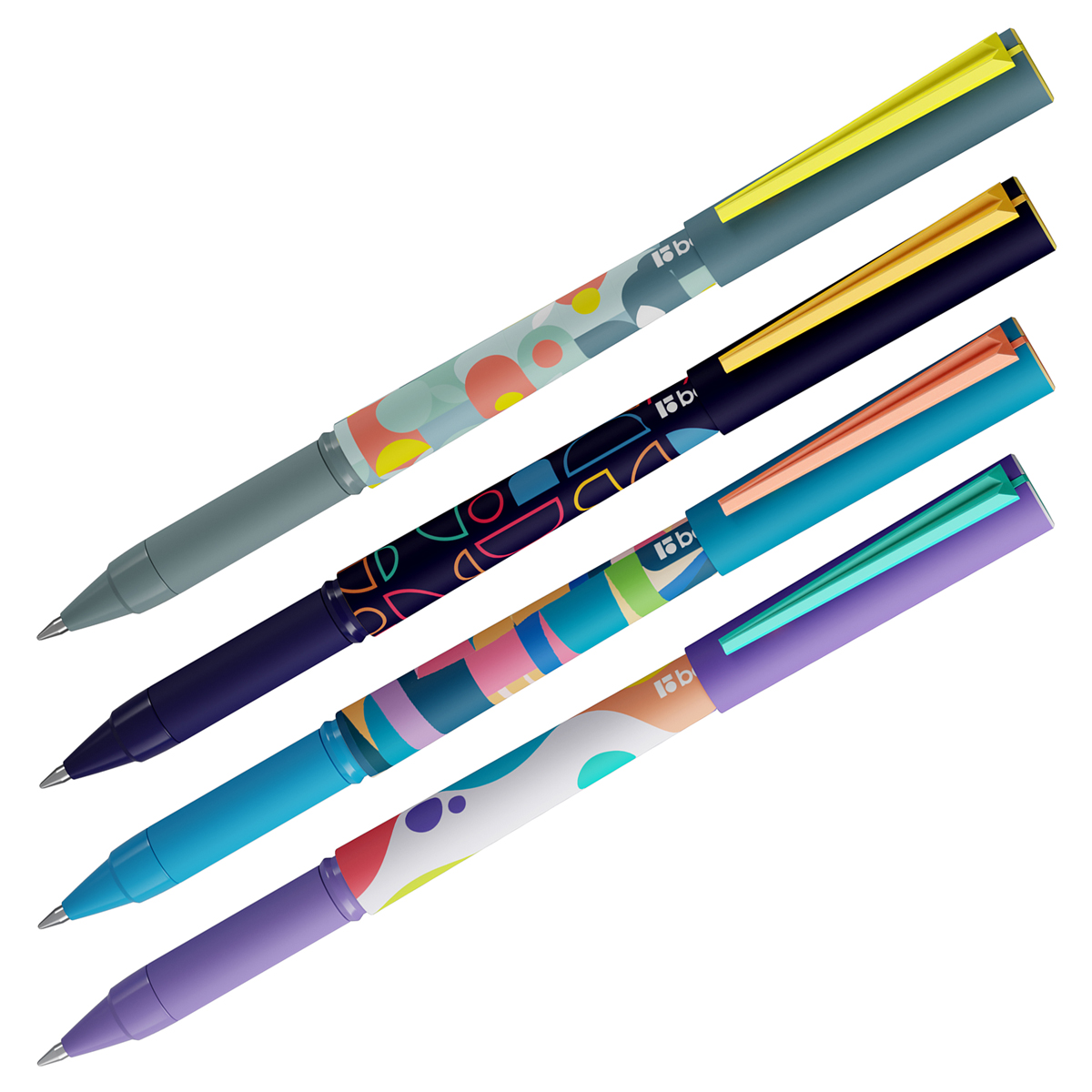 

Ручка шариковая Berlingo "Balance" синяя, 0,7мм, грип, рисунок на корпусе, soft-touch, а