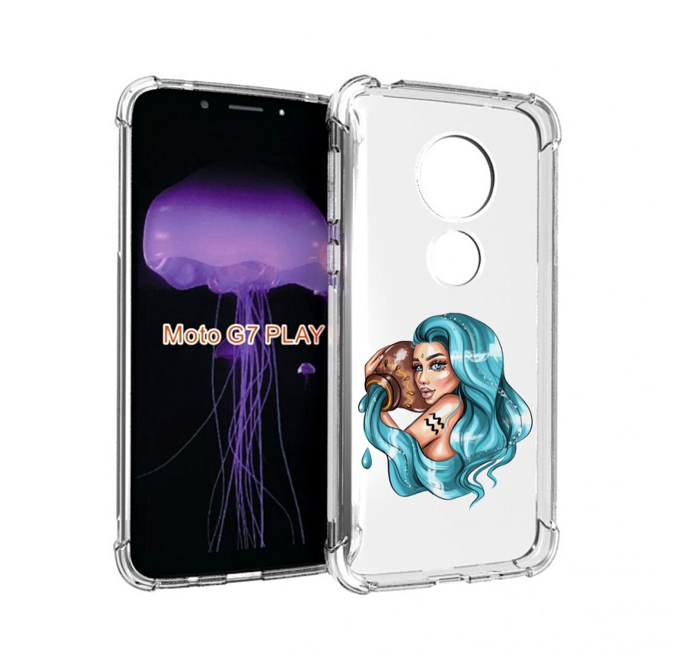 

Чехол MyPads Девушка-Водолей для Motorola Moto G7 Play, Прозрачный, Tocco