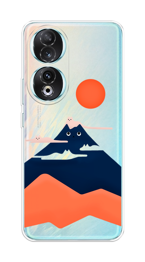 

Чехол на Honor 90 "Кот-гора", Черный;оранжевый, 6121450-1