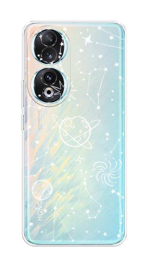 

Чехол на Honor 90 "Планеты в космосе", Белый, 6121450-1