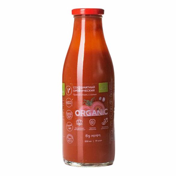 Сок Organic Around томатный органический с солью 500 мл