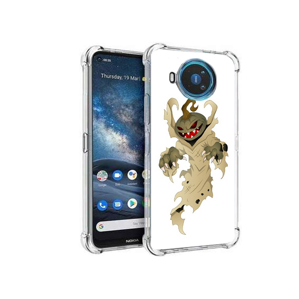 

Чехол MyPads Tocco для Nokia X100 призрак хэллоуина (PT227057.109.555), Прозрачный, Tocco