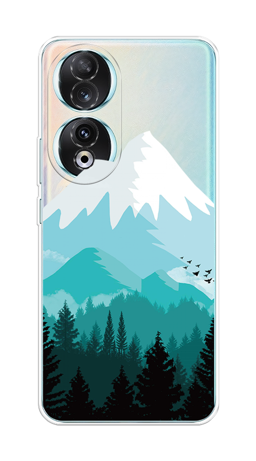 

Чехол на Honor 90 "Синяя снежная гора", Белый;голубой;бирюзовый, 6121450-1