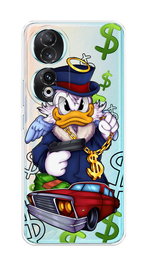 

Чехол на Honor 90 "Scrooge McDuck with a Gold Chain", Красный;синий;белый, 6121450-1
