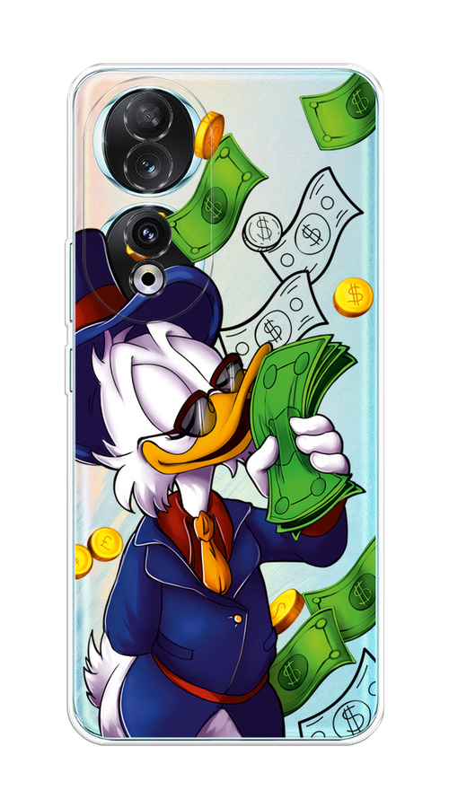 

Чехол на Honor 90 "Scrooge McDuck with Money", Синий;зеленый;белый, 6121450-1