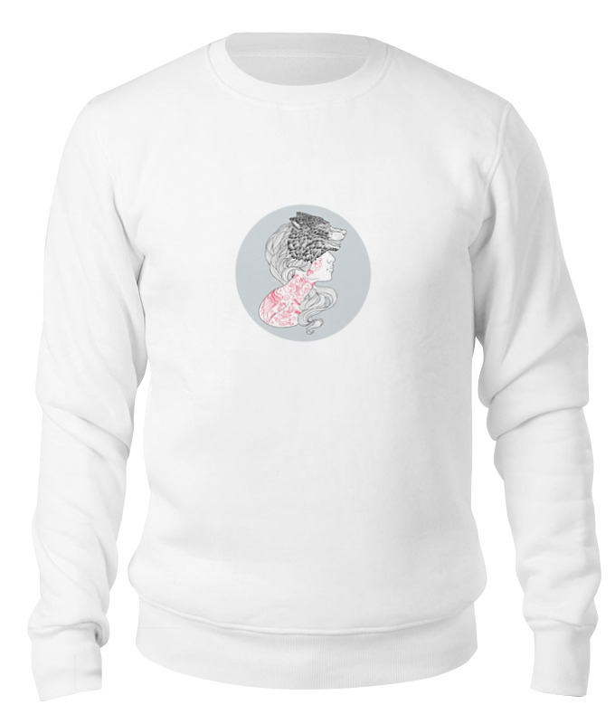 

Свитшот Printio -wolf- белый 2XL, -wolf-