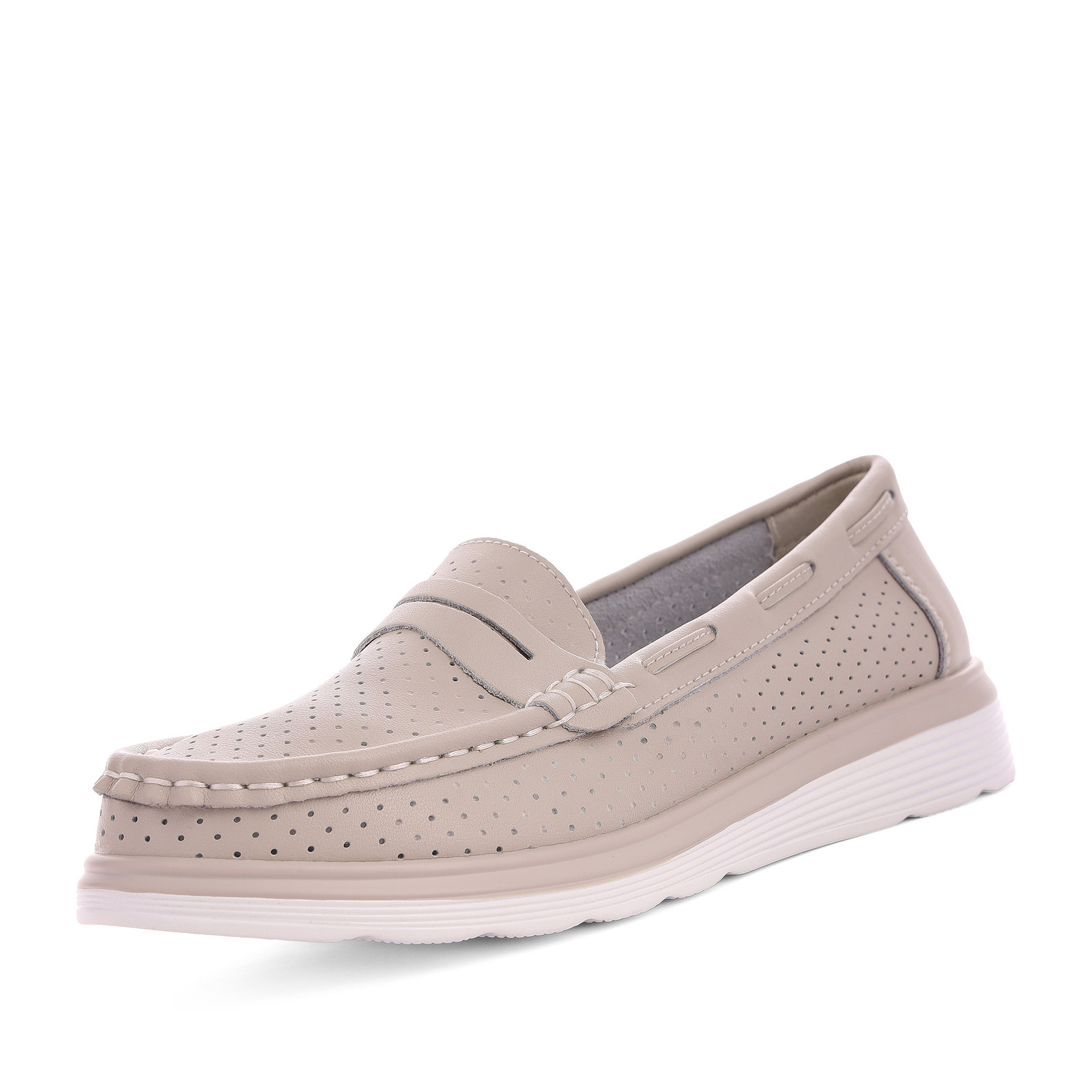

Мокасины женские Marisetta 40-41WA-094V бежевые 41 RU, Бежевый, 40-41WA-094V