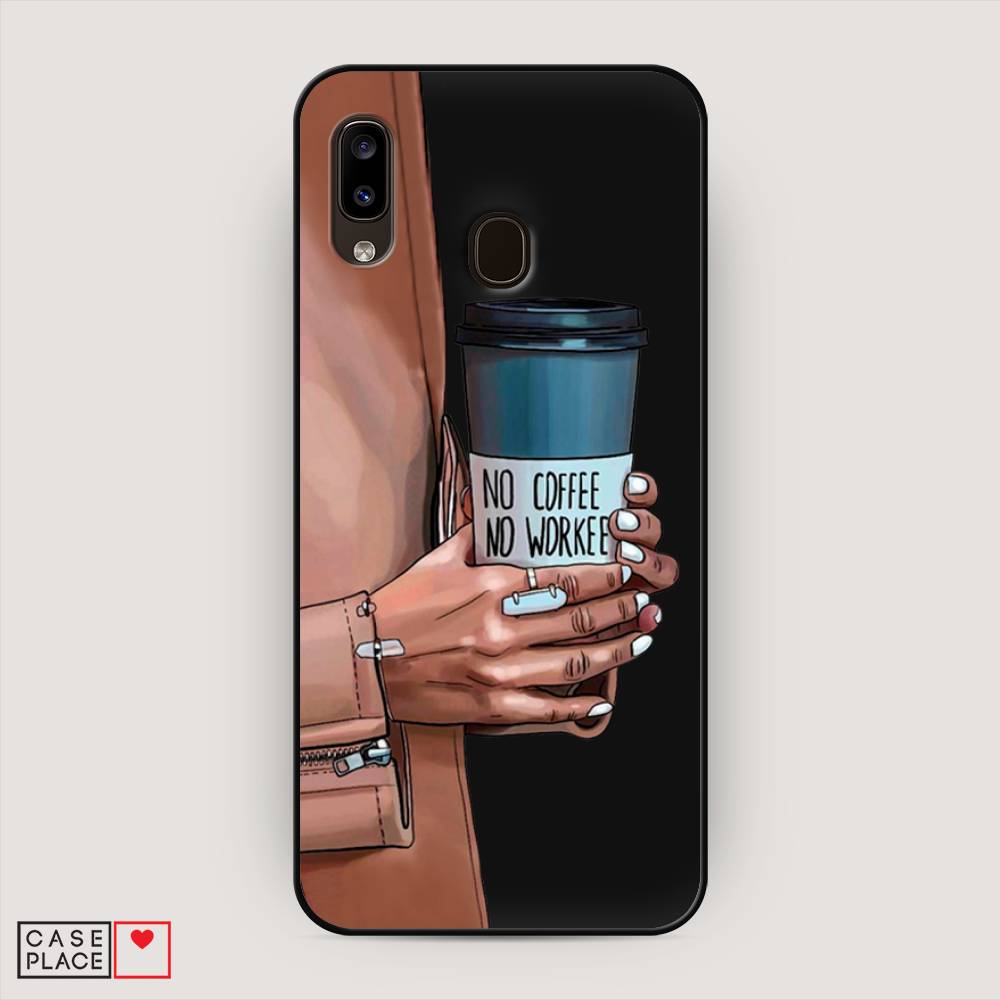 

Чехол Awog на Samsung Galaxy A30/A20 "No coffee", Разноцветный, 27552-1