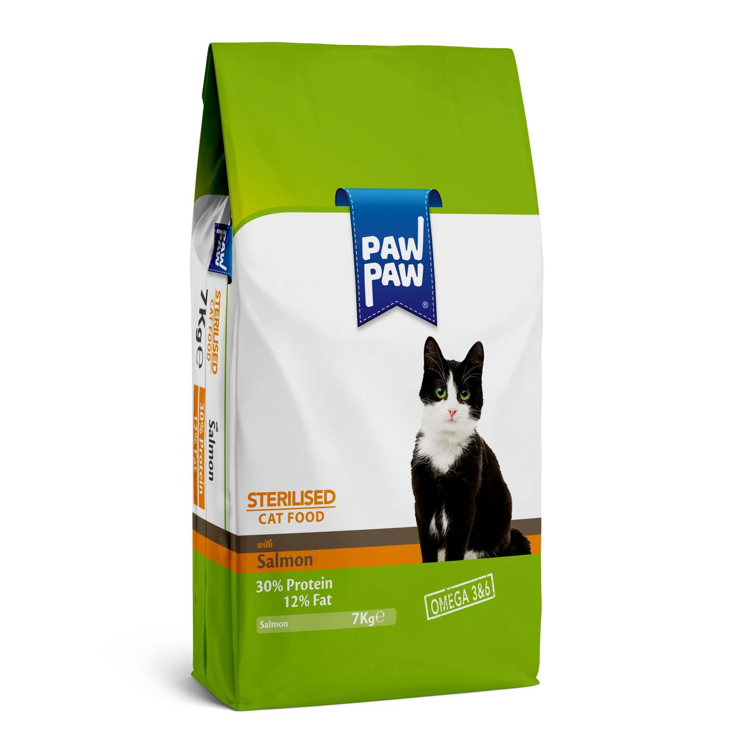 Сухой корм для кошек Pawpaw Sterilised Cat Food с лососем, для стерилизованных, 7 кг