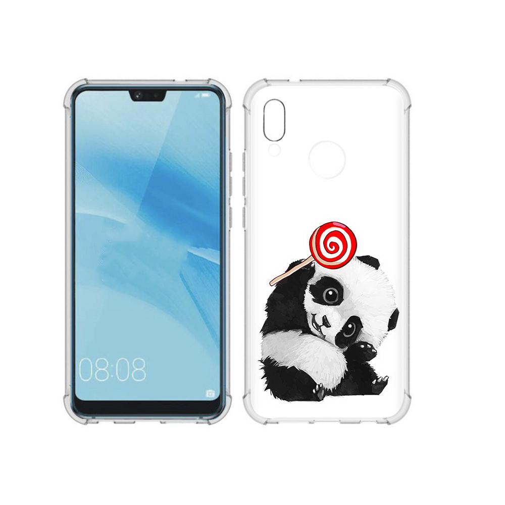 

Чехол MyPads Tocco для Huawei P20 Lite панда с леденцом (PT130405.51.534), Прозрачный, Tocco