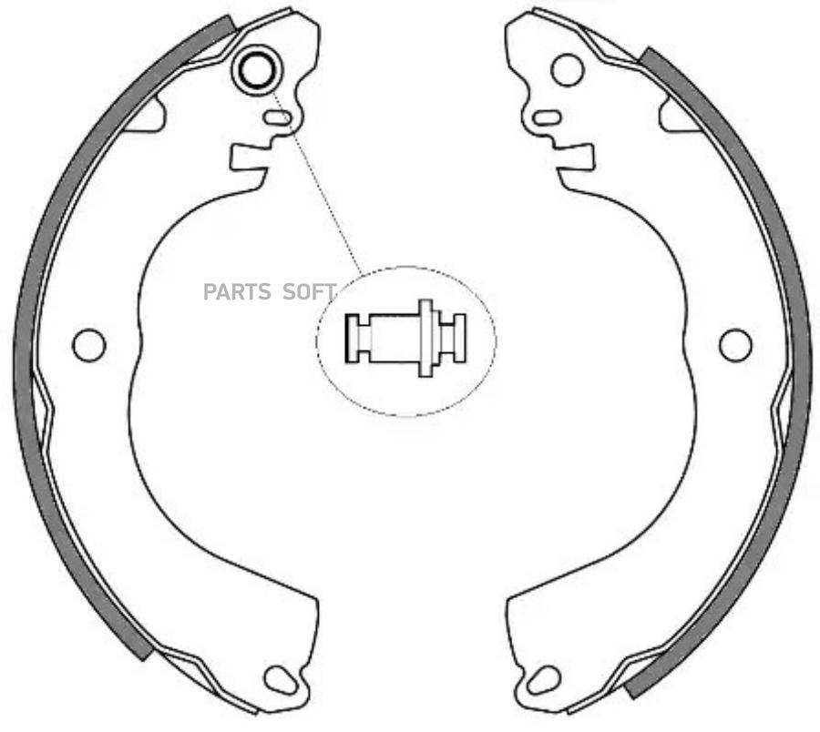 

Колодки Барабанные З. Nissan Tiida All 07> Remsa 425700 4257 00