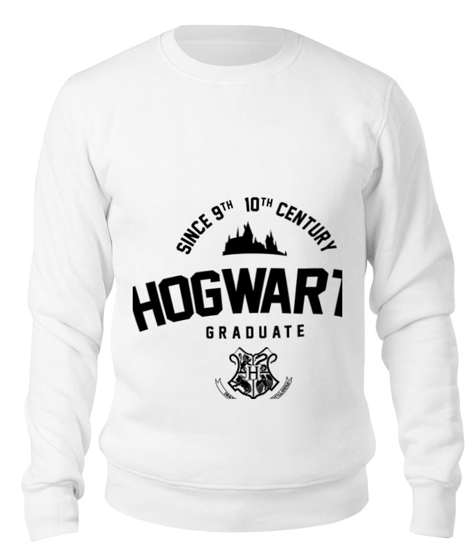 

Свитшот Printio Hogwarts graduate белый 2XL, Hogwarts graduate