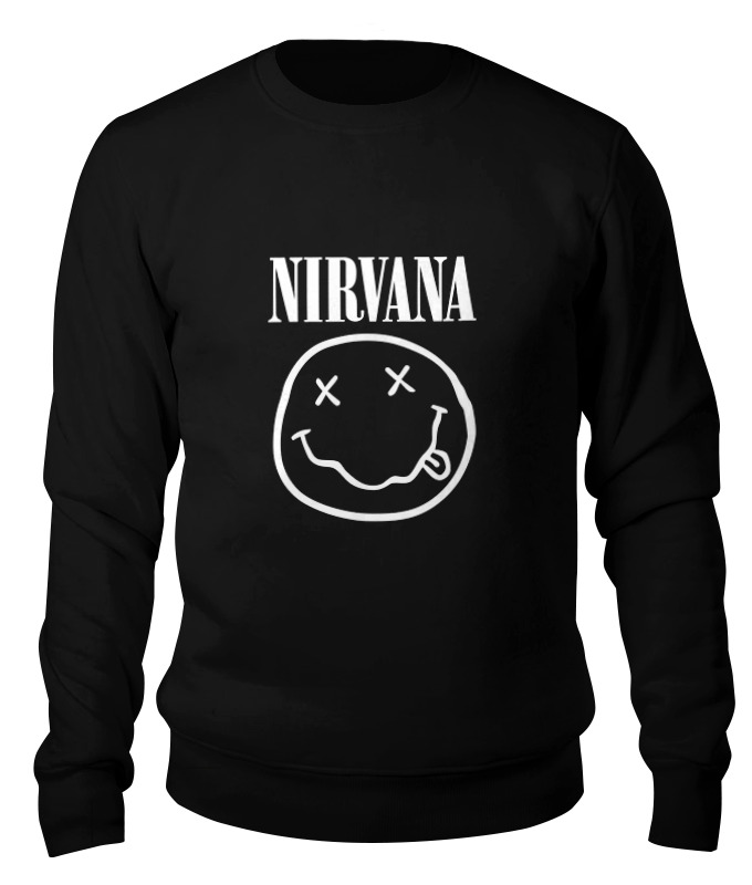 

Свитшот Printio Nirvana (нирвана) черный 2XL, Nirvana (нирвана)