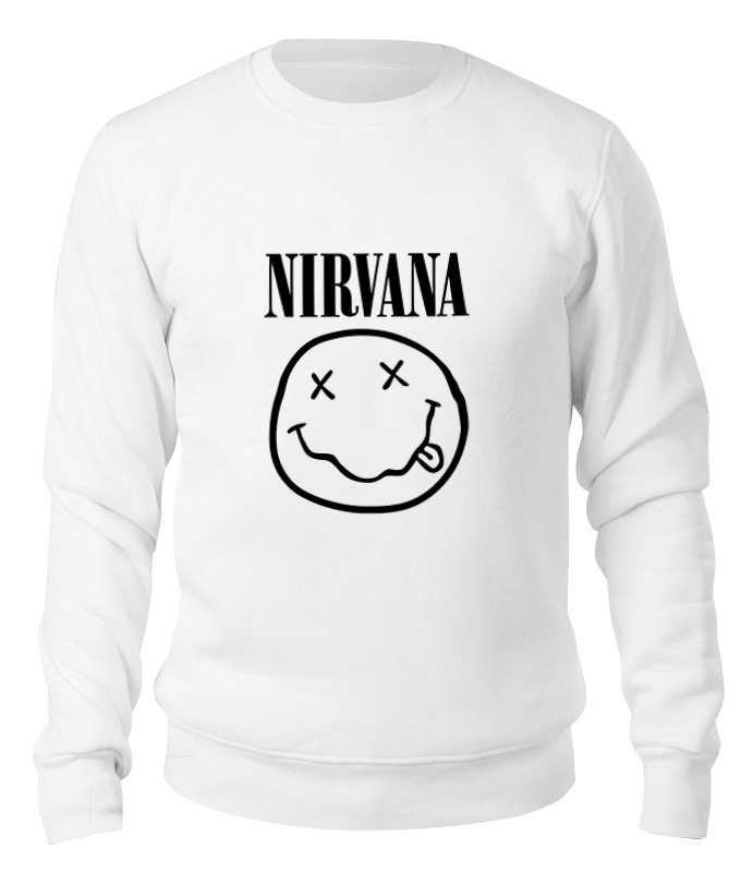 

Свитшот Printio Nirvana (нирвана) белый 2XL, Nirvana (нирвана)