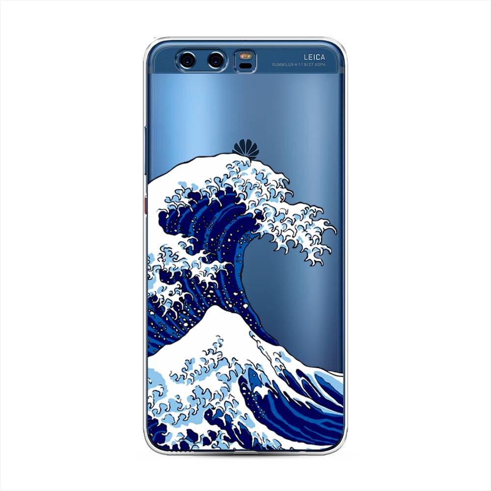 

Чехол Awog на Huawei P10 Plus "Волна в Канагаве", Разноцветный, 62350-4