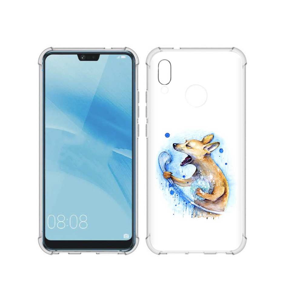 

Чехол MyPads Tocco для Huawei P20 Lite пение в душе (PT130405.51.537), Прозрачный, Tocco