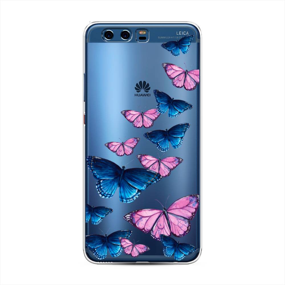 фото Чехол awog "полет бабочек" для huawei p10 plus