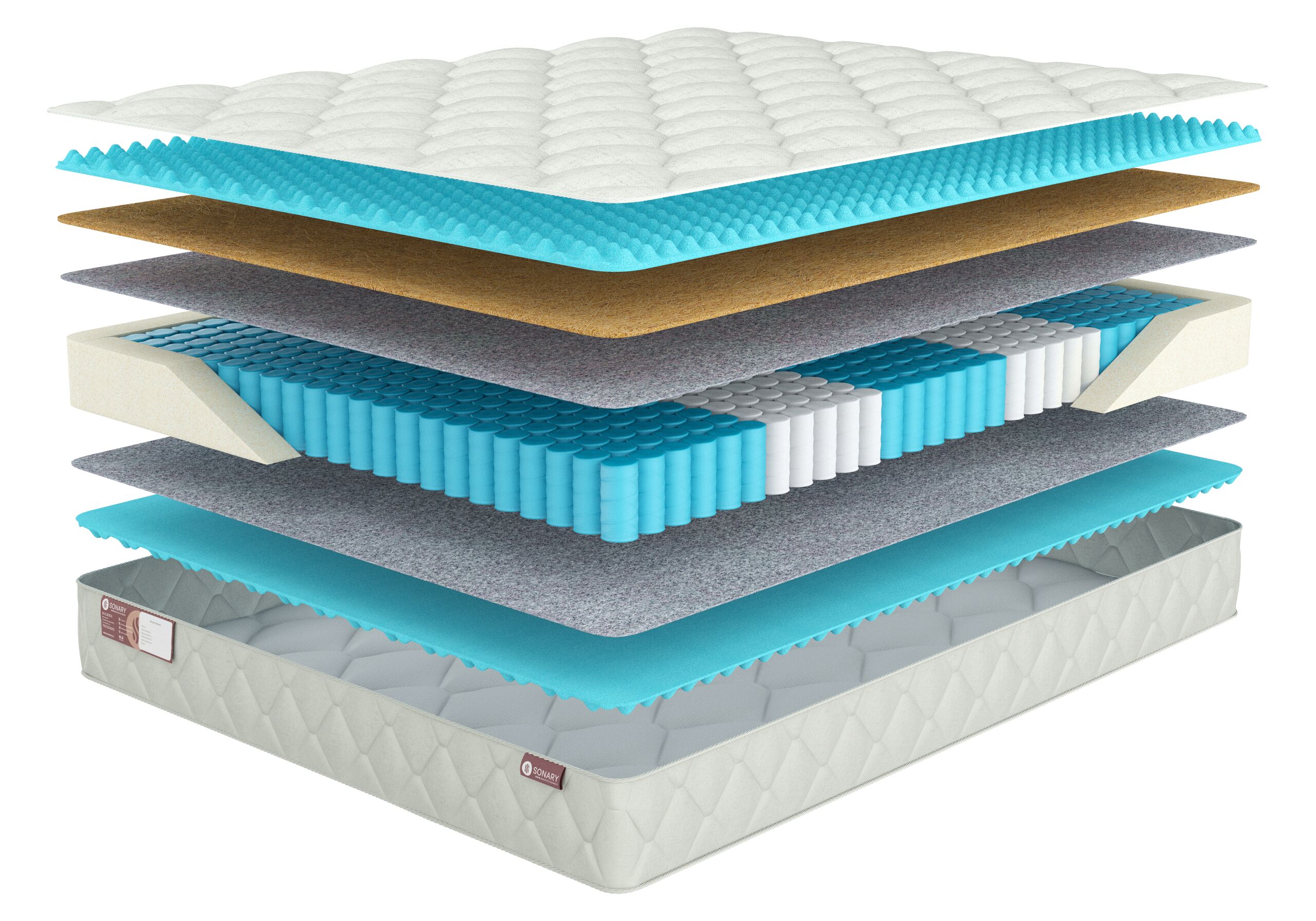 

Матрас Sonary Zone Kavala 145х215, Белый, Kavala