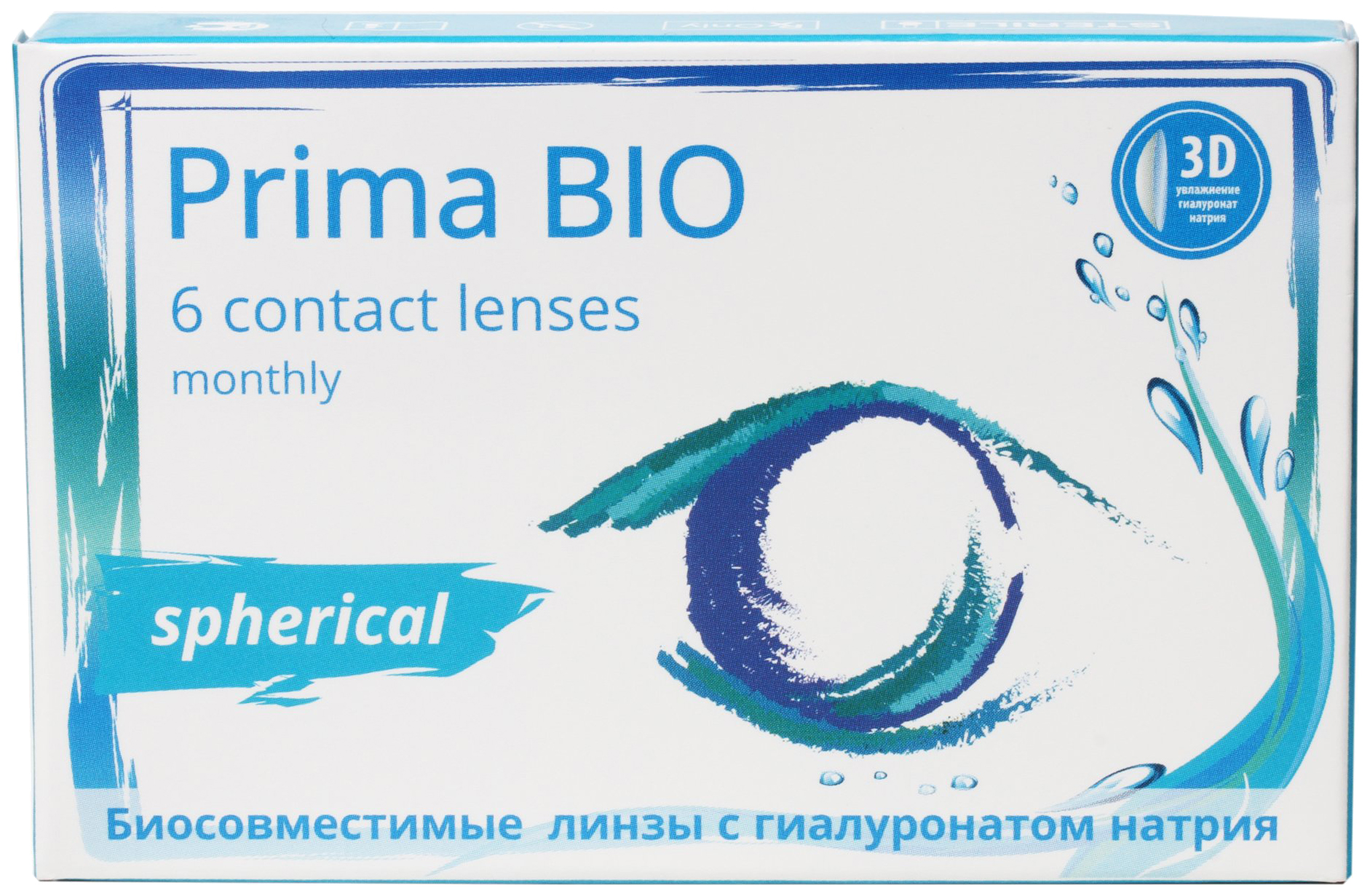 

Цветные линзыOKVision Prima BIO 6 линз -3, 8.8