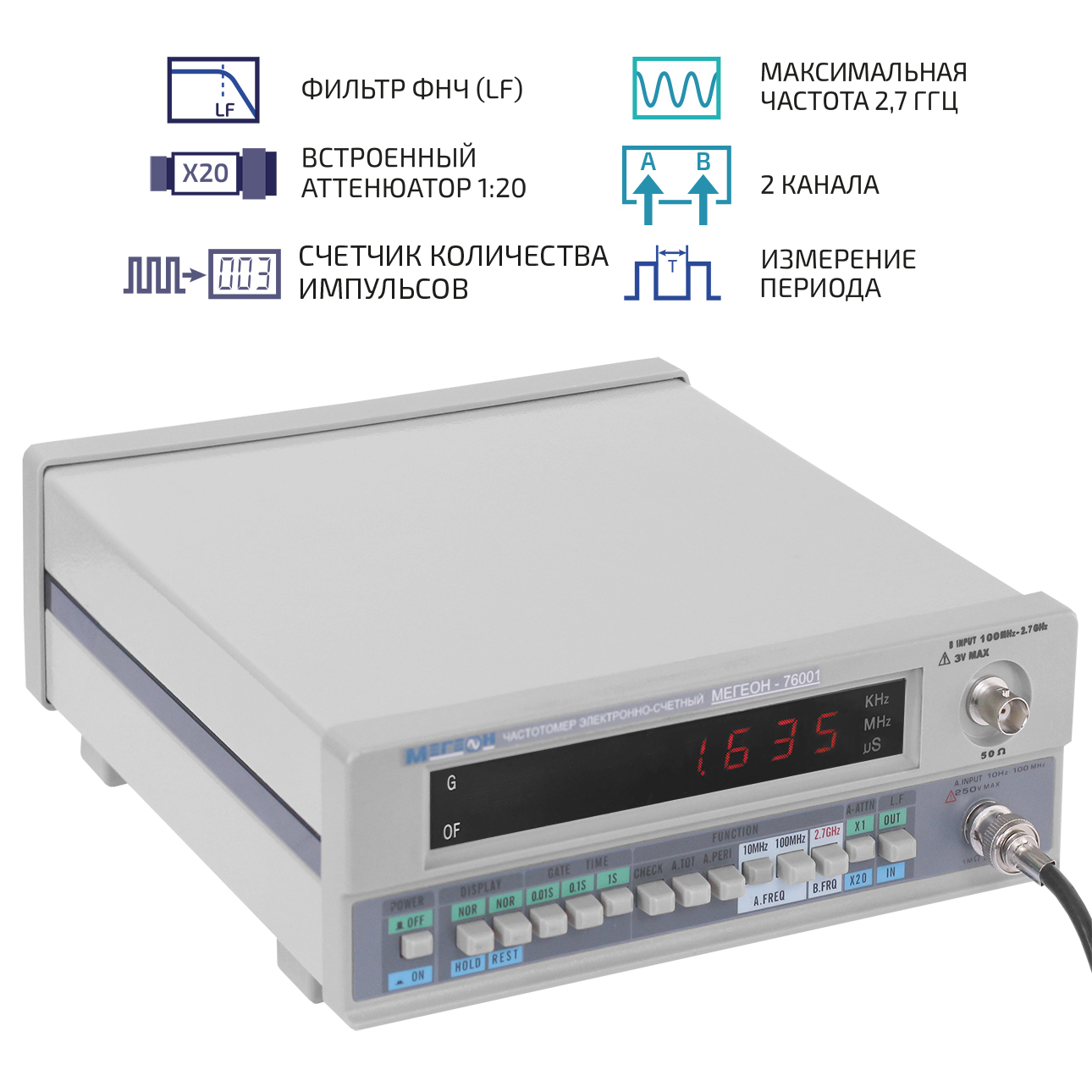 Частотомер электронно-счетный МЕГЕОН 76001