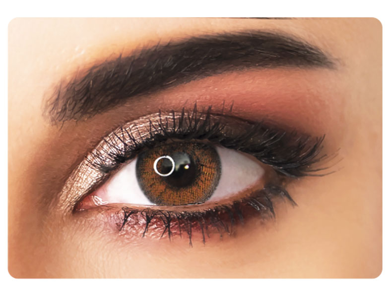 Цветные линзы Eyemed TechnologiesAdore Crystal 2 линзы -2.5 8.6 crystal hazel